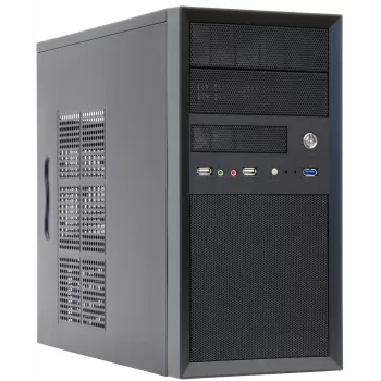 Chieftec CT-01B-OP tietokonekotelo Mini Tower musta