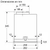 Bosch Serie 8 DLN78PC60 liesituuletin kalusteisiin asennettava musta 590 m³/h