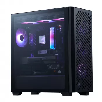 XPG VALOR AIR PRO Mid-Tower kotelo, Midi Tower, PC, musta, ATX, EATX, micro ATX, Mini-ATX, SPCC, karkaistu lasi, Multi