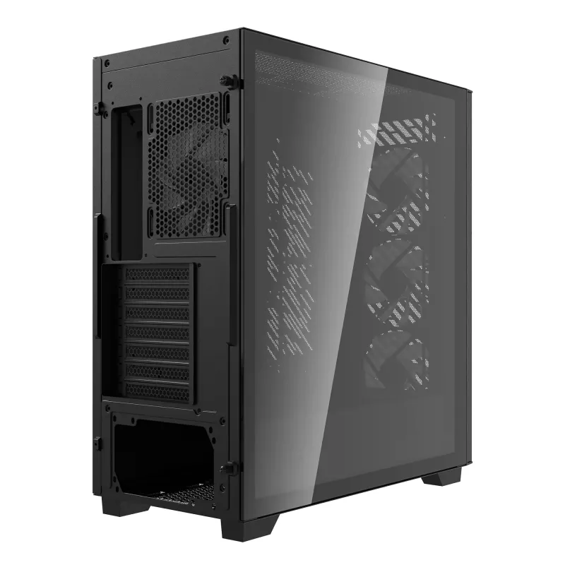 XPG VALOR AIR PRO Mid-Tower kotelo, Midi Tower, PC, musta, ATX, EATX, micro ATX, Mini-ATX, SPCC, karkaistu lasi, Multi