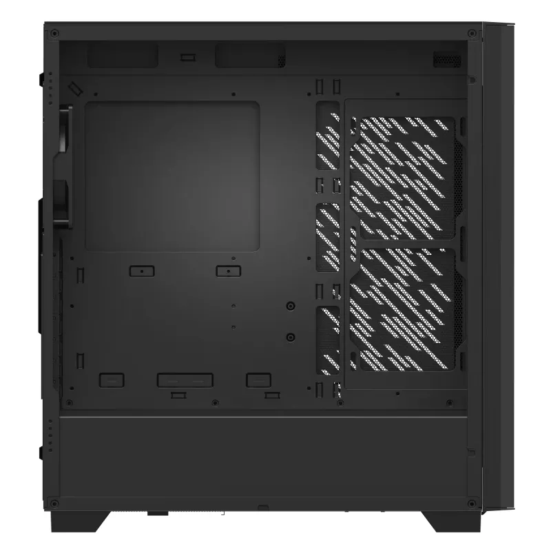 XPG VALOR AIR PRO Mid-Tower kotelo, Midi Tower, PC, musta, ATX, EATX, micro ATX, Mini-ATX, SPCC, karkaistu lasi, Multi