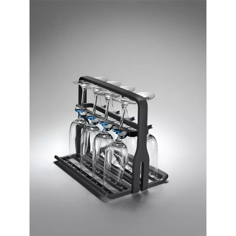 Viinilasiteline Electrolux 9029795540 — musta, 8 lasille, H260×B220×T330 mm
