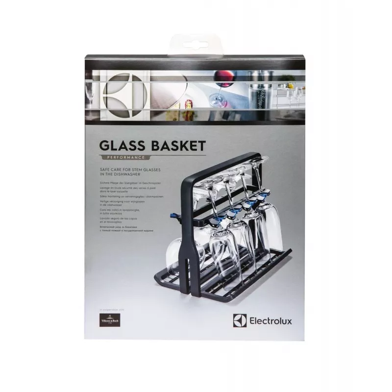 Viinilasiteline Electrolux 9029795540 — musta, 8 lasille, H260×B220×T330 mm
