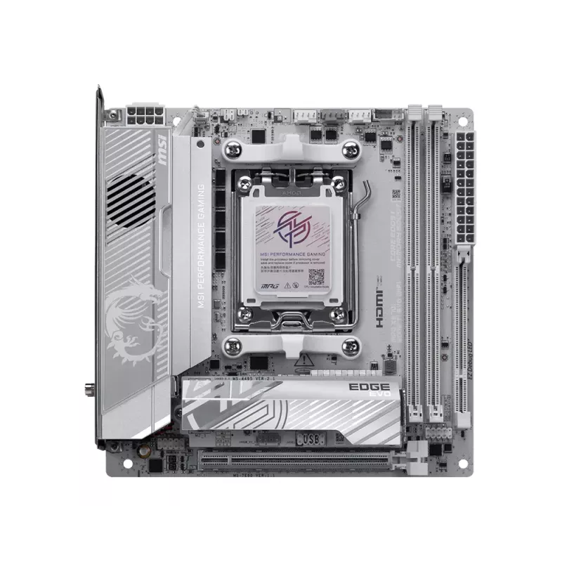 MSI MPG X870I EDGE TI EVO WIFI emolevy AMD X870 kanta AM5 mini ATX