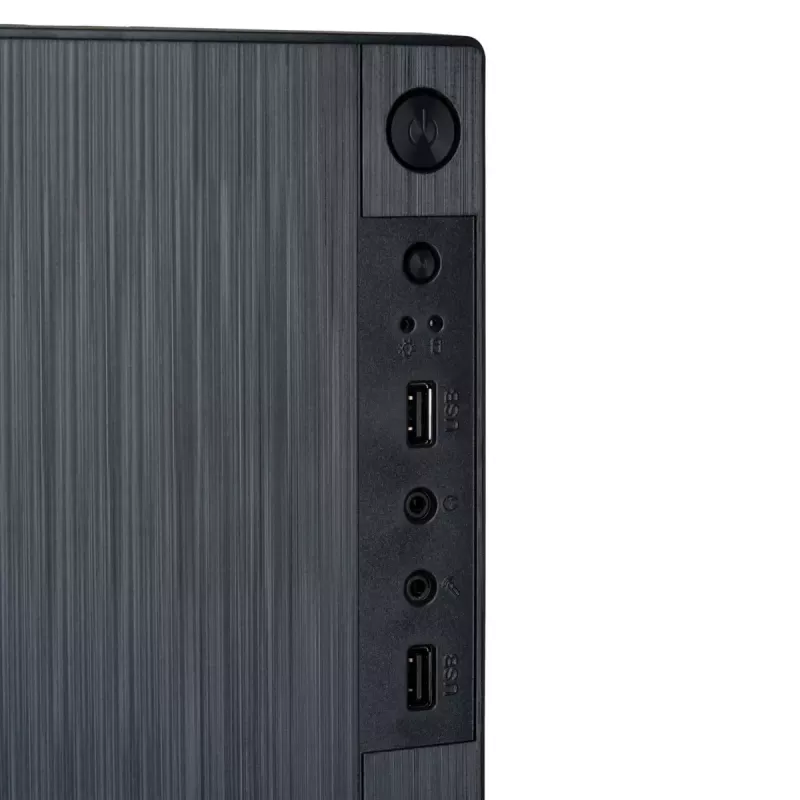 Akyga AK35BK Micro-ATX-PC-kotelo, Micro ATX / Flex ATX / Mini ITX, 2x USB 2.0, ilman virtalähdettä, musta