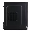 Akyga AK35BK Micro-ATX-PC-kotelo, Micro ATX / Flex ATX / Mini ITX, 2x USB 2.0, ilman virtalähdettä, musta