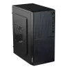 Akyga AK35BK Micro-ATX-PC-kotelo, Micro ATX / Flex ATX / Mini ITX, 2x USB 2.0, ilman virtalähdettä, musta