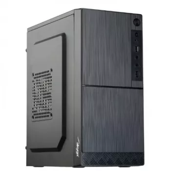Akyga AK35BK Micro-ATX-PC-kotelo, Micro ATX / Flex ATX / Mini ITX, 2x USB 2.0, ilman virtalähdettä, musta