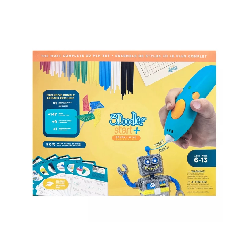 3Doodler Start Plus Costc komplektas rozszerzony 3D-kynä 0,77 mm turkoosi