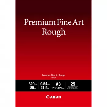 Canon FA-RG1 Premium Fine Art Rough paperi, A3, 25 arkkia, 320 g/m², A3, 25 arkkia, 540 µm