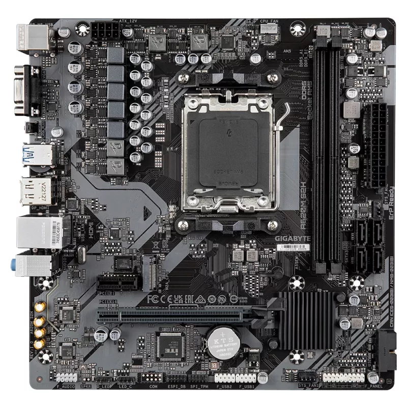 GIGABYTE A620M S2H emolevy, A620, AM5, Micro ATX