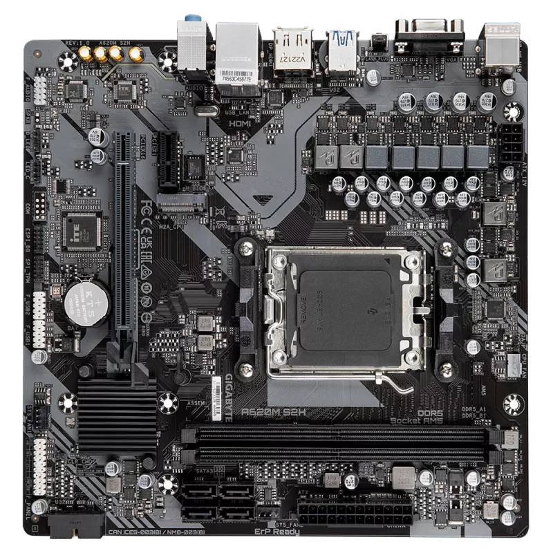 GIGABYTE A620M S2H emolevy, A620, AM5, Micro ATX