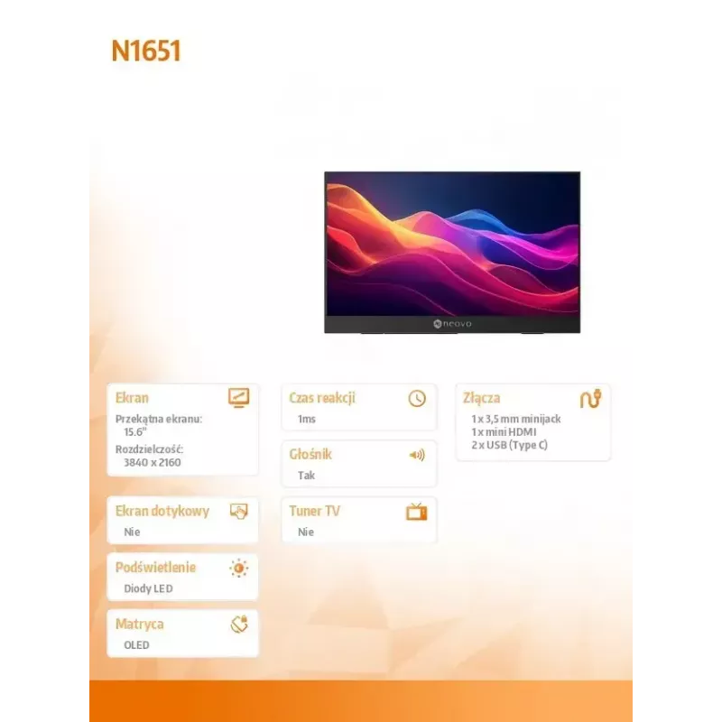 Näyttö Neovo N1651 15