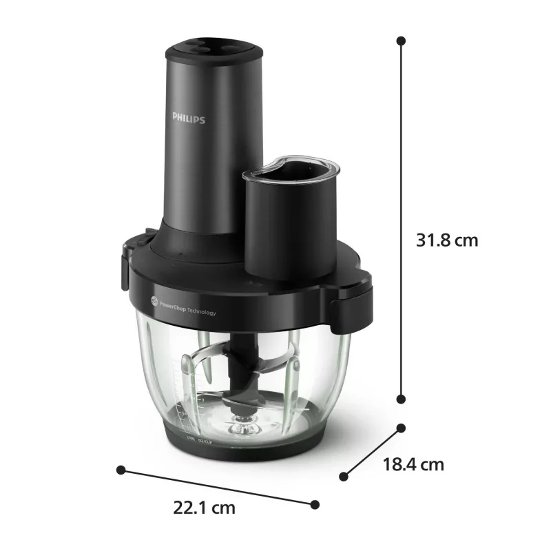 Philips 5000-sarja HR1507/00 sähköinen silppuri 2 L 650 W musta