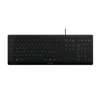 Näppäimistö CHERRY Stream JK-8502DE-2 USB QWERTZ saksa musta johdollinen 115 näppäintä