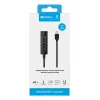 Sandberg kuulokemikrofoni USB-C -ohjain, 1,5 m, ohjain, 25 g, musta