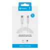 Sandberg USB 3.0 A-B-kaapeli 1,8 m, 1,8 m, USB A, USB B, USB 3.2 Gen 1 (3.1 Gen 1), 5 Gbit/s, valkoinen
