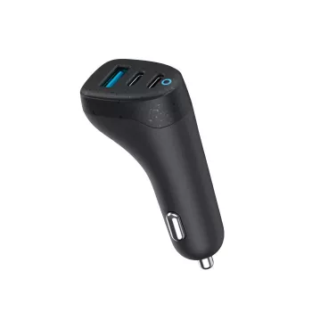 eSTUFF INFINITE Triple Car Charger -autolaturi, 100 W, 2x USB-C + 1x USB-A (ES631035)