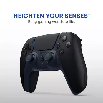 Peliohjain Sony DualSense v3 musta — Bluetooth/USB, PS5, sisäänrakennettu akku, USB-C, langallinen ja langaton