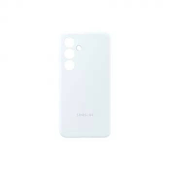 Älypuhelimen silikonikuori Samsung Galaxy S24 – valkoinen, 6,2 tuuman näytöille