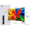 TCL 32V4C QLED TV 32 tuumaa (81,3 cm) HD 1366×768 Wi‑Fi Ethernet musta