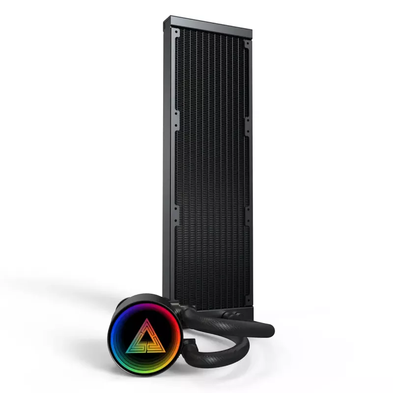 Montech LightFlow ARGB 360 prosessorin All-in-One-nestejäähdytin 12 cm musta 1 kpl