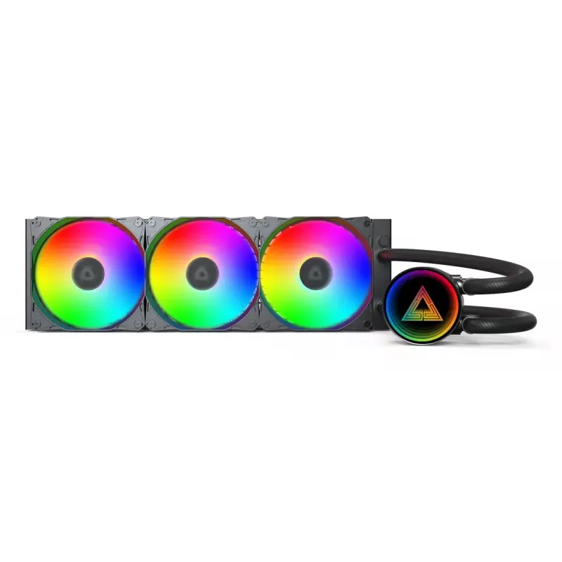 Montech LightFlow ARGB 360 prosessorin All-in-One-nestejäähdytin 12 cm musta 1 kpl