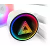 Montech LightFlow ARGB 360 prosessorin All-in-One-nestejäähdytin 12 cm musta 1 kpl