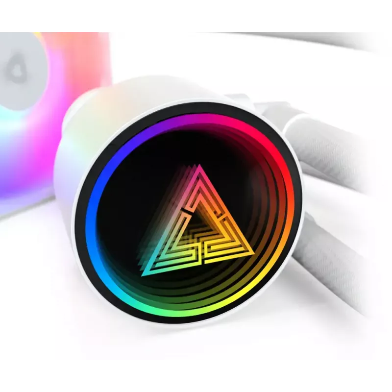 Montech LightFlow ARGB 360 prosessorin All-in-One-nestejäähdytin 12 cm musta 1 kpl