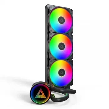 Montech LightFlow ARGB 360 prosessorin All-in-One-nestejäähdytin 12 cm musta 1 kpl