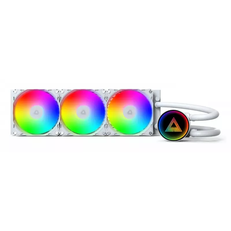 Montech LightFlow ARGB 360 prosessorin All-in-One-vesijäähdytys 12 cm valkoinen 1 kpl