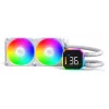 Montech HyperFlow Digital 240 prosessorin All-in-One-nestejäähdytin 12 cm valkoinen 1 kpl