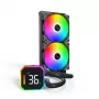 Montech HyperFlow Digital 240 prosessorin All-in-One-nestejäähdytin 12 cm musta 1 kpl