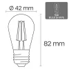 LED-lamppu VISIONAL VS-B-20 1W 100 lm 3000K, energiatehokkuusluokka F