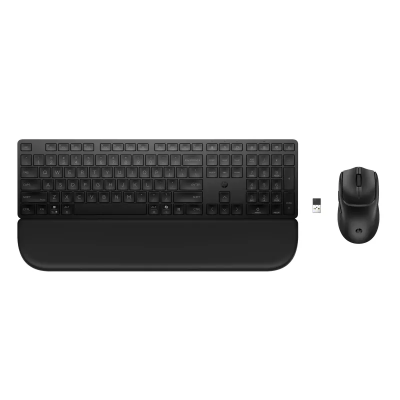 Näppäimistö- ja hiirisarja HP Multi-Device USB/Bluetooth PR585C rannetuki, musta, hiiri mukana