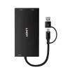 Lindy 43430 videokaapeliadapteri 0,11 m USB Type-C 2 x HDMI musta