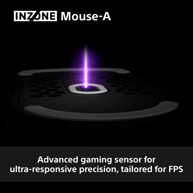 Langaton pelihiiri Sony INZONE oikeakätinen RF optinen 30000 DPI, 70G kiihtyvyys, rullaskrollaus