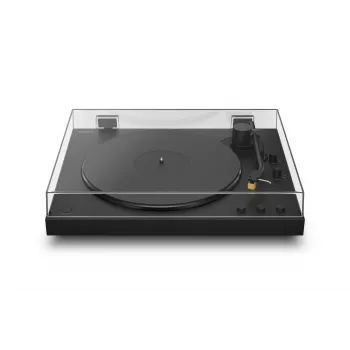 Hihnavetoinen levysoitin Sony PS-LX5BT automaattinen, Bluetooth aptX/aptX-Adaptive/SBC, musta, 430×367×118 mm