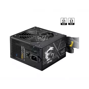 Virtalähde MSI MAG A650BN PCIE5 II 650W 20+4 pin ATX 80 PLUS Bronze musta