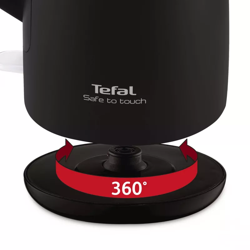 Tefal KO3718 sähköinen vedenkeitin 1,5 L 2400 W musta, ruostumaton teräs