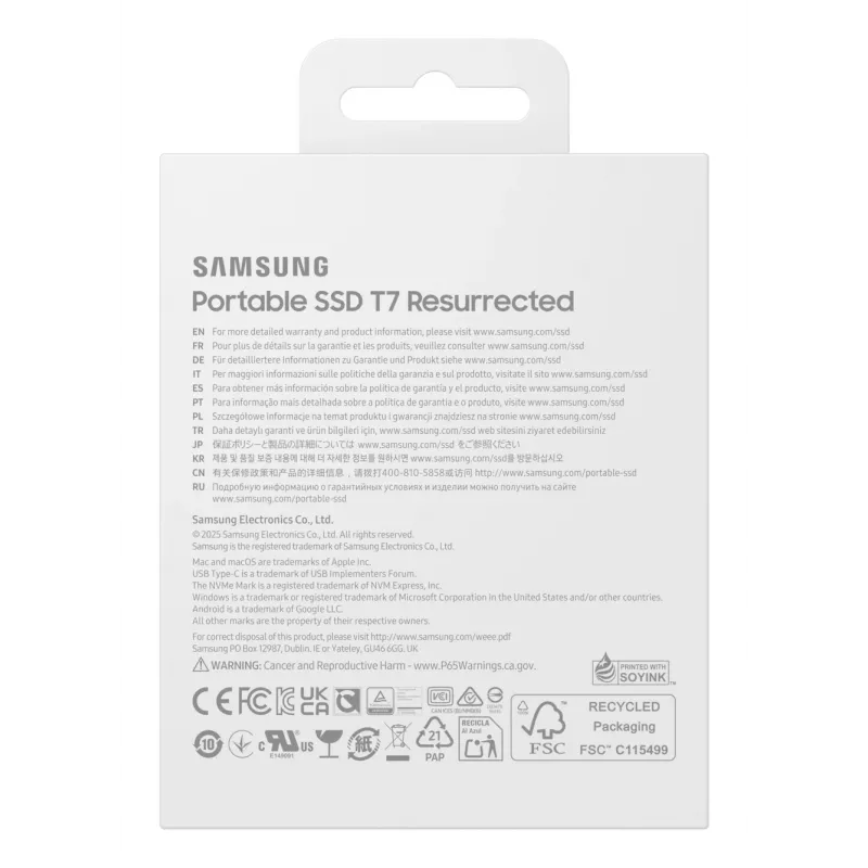 Samsung MU-PD1T0G/WW ulkoinen SSD-asema 1 TB USB Type-C 3.2 Gen 2 (3.1 Gen 2) hopea