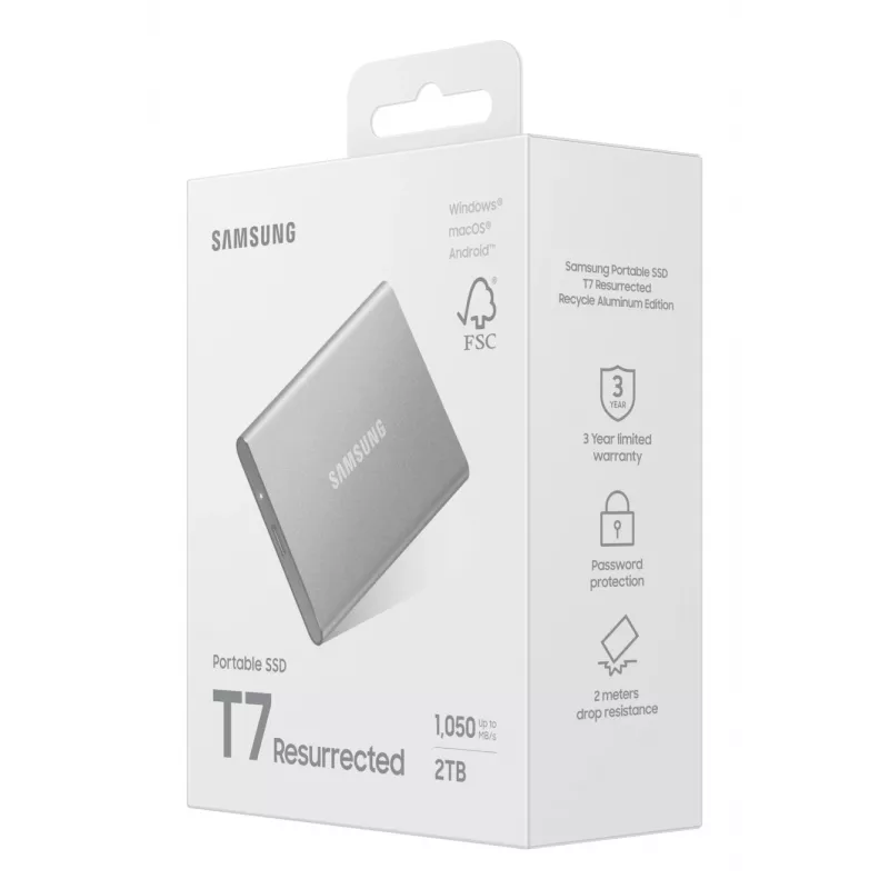 Samsung MU-PD2T0G/WW ulkoinen SSD-asema 2 TB USB Type-C 3.2 Gen 2 (3.1 Gen 2) hopea