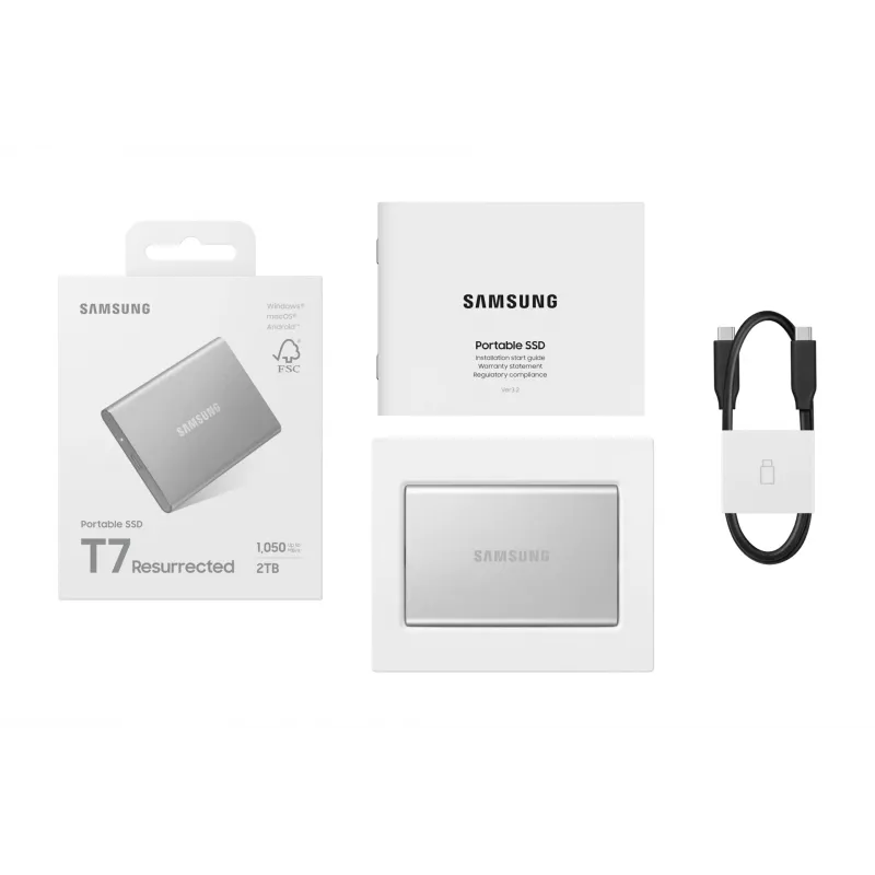 Samsung MU-PD2T0G/WW ulkoinen SSD-asema 2 TB USB Type-C 3.2 Gen 2 (3.1 Gen 2) hopea