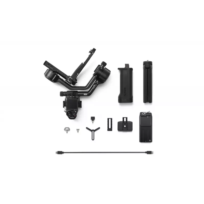 Kameravakain DJI RS 5 — alumiini, musta, 30 h käyttöaika, 1,46 kg