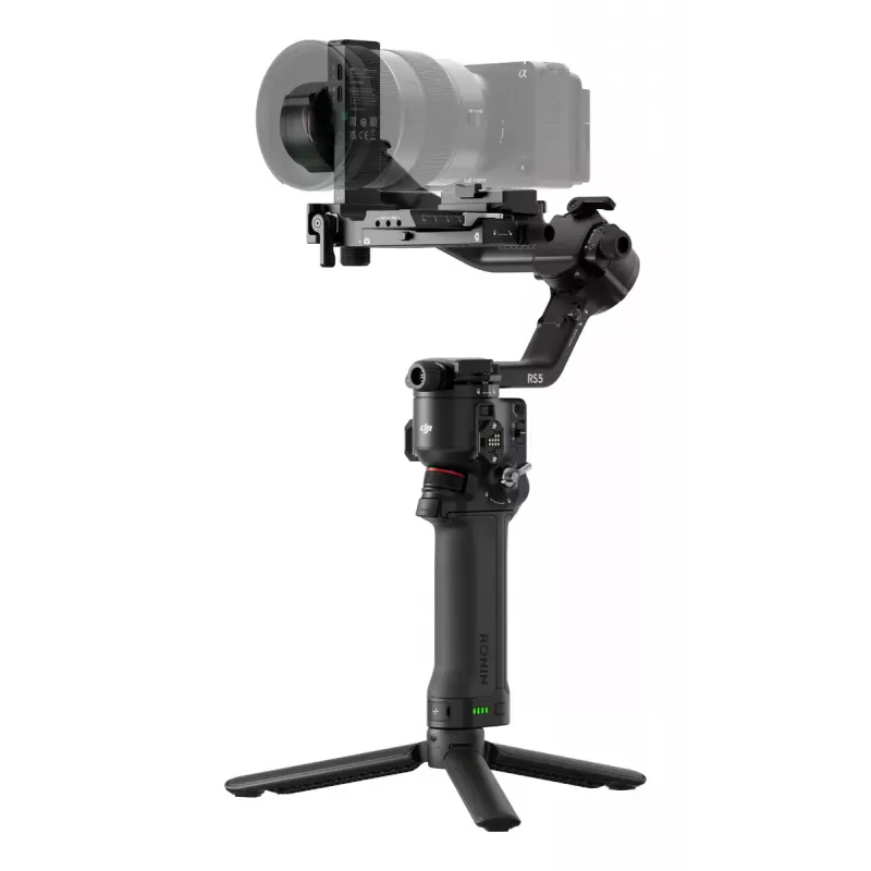 Kameravakain DJI RS 5 — alumiini, musta, 30 h käyttöaika, 1,46 kg