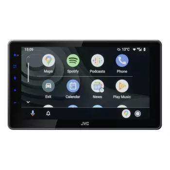 2-DIN JVC KW-M795DBW auto-multimediavastaanotin, 9 tuuman kapasitiivinen kosketusnäyttö, 200W, Wi‑Fi dualband, Bluetooth, DAB+/FM/AM