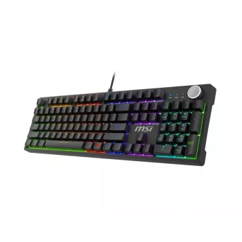 MSI FORGE GK320 RED näppäimistö pelikäyttöön USB QWERTY US International musta