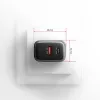 Seinänturi AXAGON ACU-PQ67D, 67W, USB-C PD3.0 + USB-A QC4+, 2 lähtöä, LCD-näyttö, 100–240V