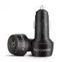 Autolaturi AXAGON PWC-PQ48, 48 W, USB-C (PD3.0) + USB-A (QC4+), tulo 12–24 V, musta