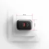 Virtalähde AXAGON ACU-PQ67, 67W, PD3.0 + QC4+, 1x USB-C + 1x USB-A, 100–240V, harmaa/musta